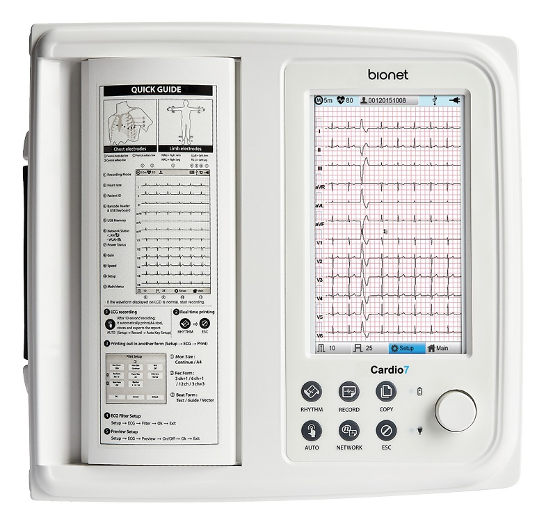 Máy điện tim 12 cần Cardio Care 7 Bionet. Hàn Quốc