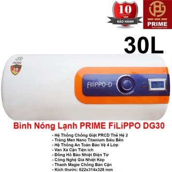 Bình Nóng Lạnh Prime 30L FILIPPO DG30