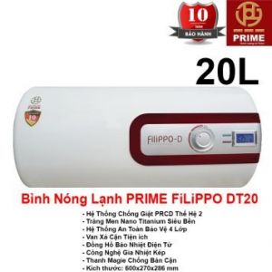 Bình Nóng Lạnh Prime 20L FILIPPO DT20