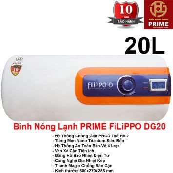 Bình Nóng Lạnh Prime 20L FILIPPO DG20