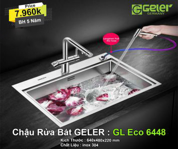 Chậu Rửa Bát Geler GL Eco 6448