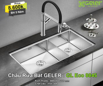 Chậu Rửa Bát Geler GL Eco 8045