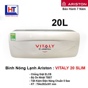 Bình Nóng Lạnh Ariston 20L VITALY 20 Slim